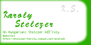 karoly stelczer business card
